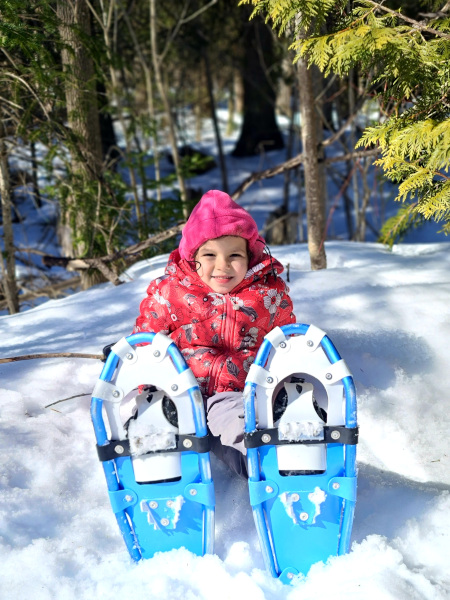 Senderismo con raquetas de nieve para niños