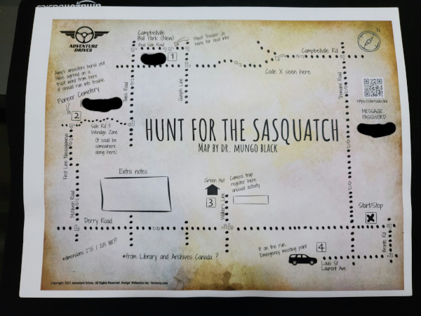 Mapa del juego Hunt for the Sasquatch