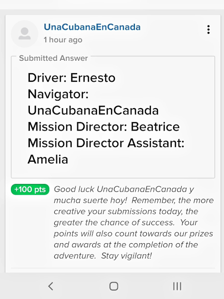 Registro a la aplicación GooseChase