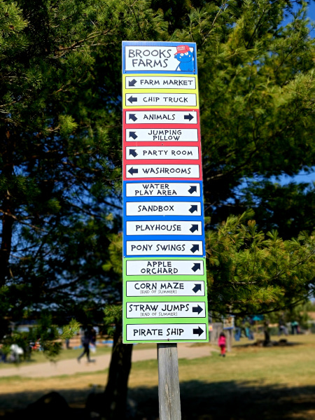 Diferentes atracciones en Brooks Farm