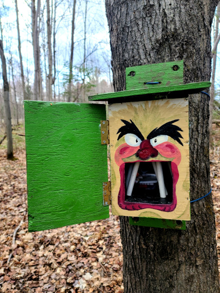 Ejemplo de caché en la Capital del Geocaching en Canadá