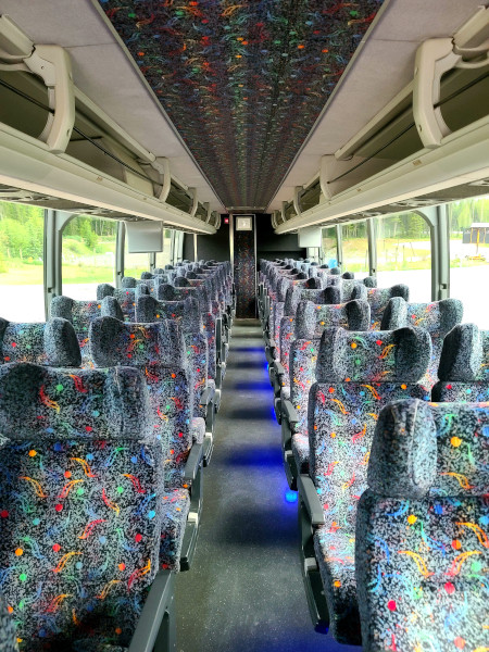 Interior de los ómnibus de Parks Canada