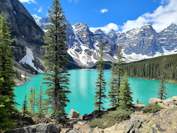 Vista de Moraine lake, Banff.