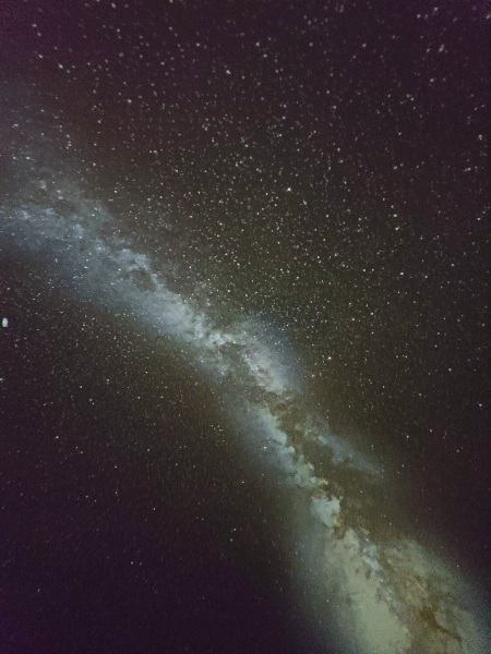 Imagen de la via láctea en el planetario de Jasper