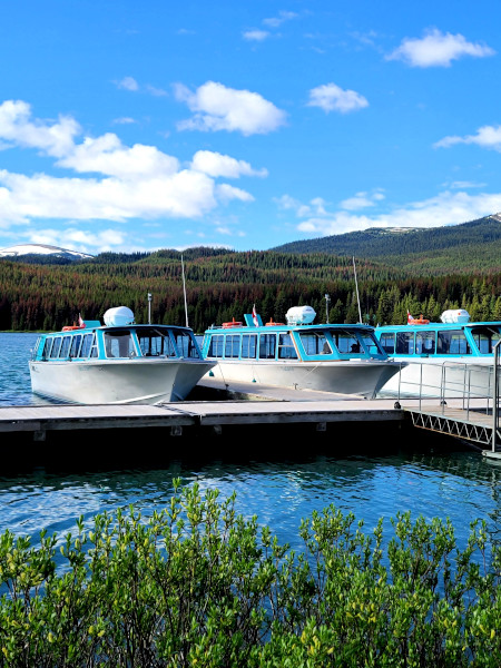 La excursión en crucero por Maligne Lake es una de las actividades más populares en el Parque Nacional de Jasper 