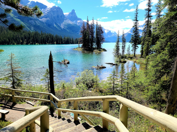 Spirit Island en Maligne Lake