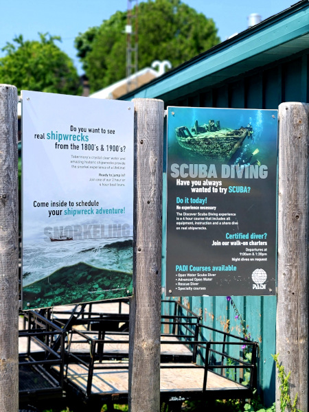 Tobermory es considerada la capital del buceo en Canadá