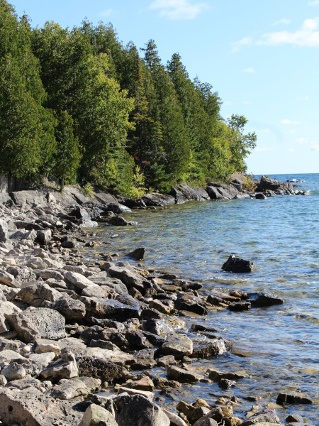 Bruce Peninsula National Park se caracteriza por sus playas rocosas